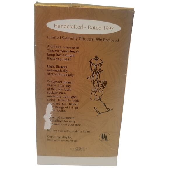 1993 Hallmark Keepsake The Lamplighter Flickering Light Ornament Collectible - Picture 11 of 16